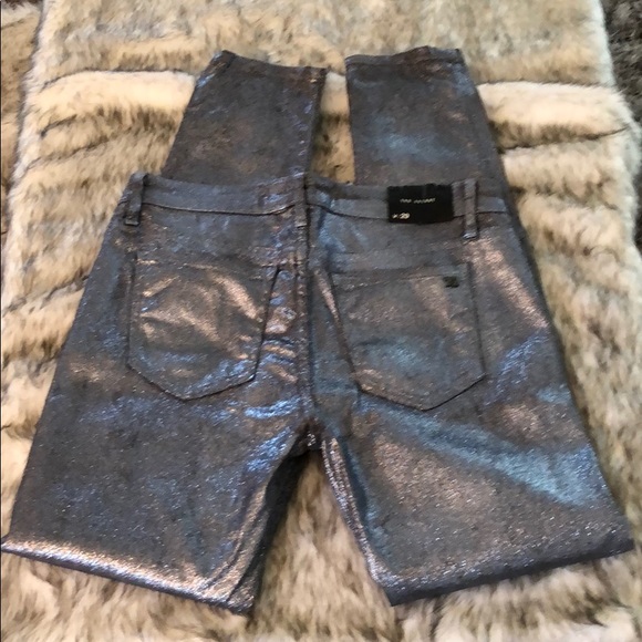 Joe’s soft silver sparkle denim jeans - Picture 2 of 4